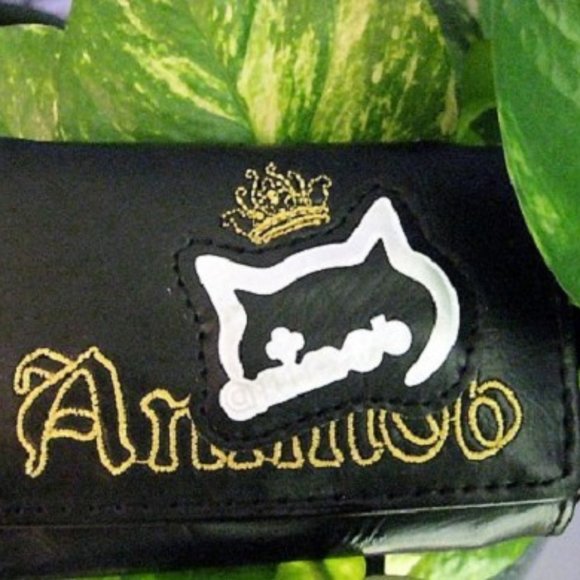 NEW Cute Animob Cat head logo Small Wallet - Picture 3 of 8
